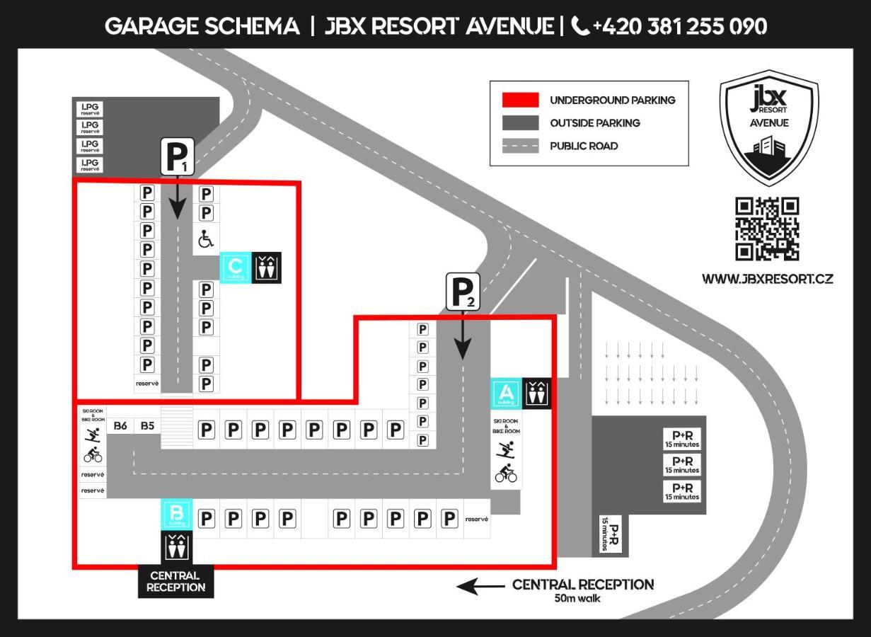 Jbx Resort Avenue Lipno 伏尔塔瓦河畔利普诺 外观 照片